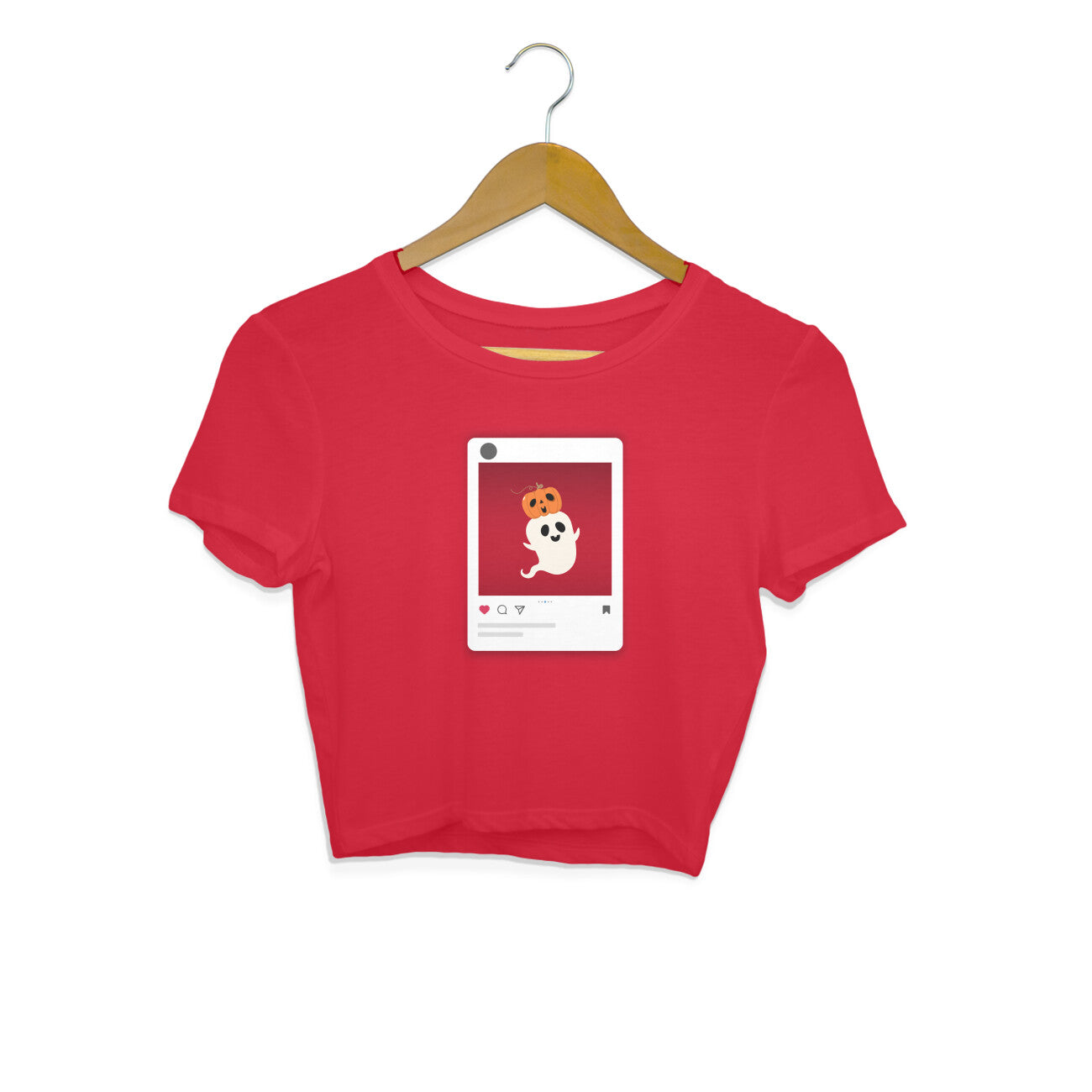 Cute Halloween Ghost - Women's crop top