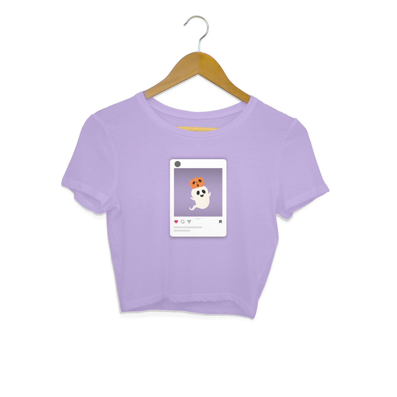 Cute Halloween Ghost - Women's crop top