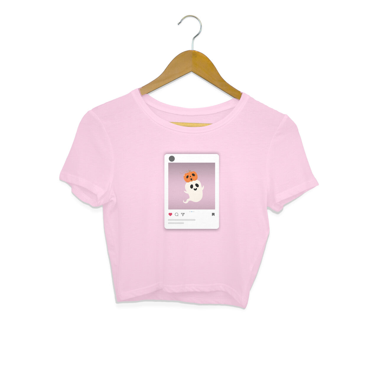 Cute Halloween Ghost - Women's crop top