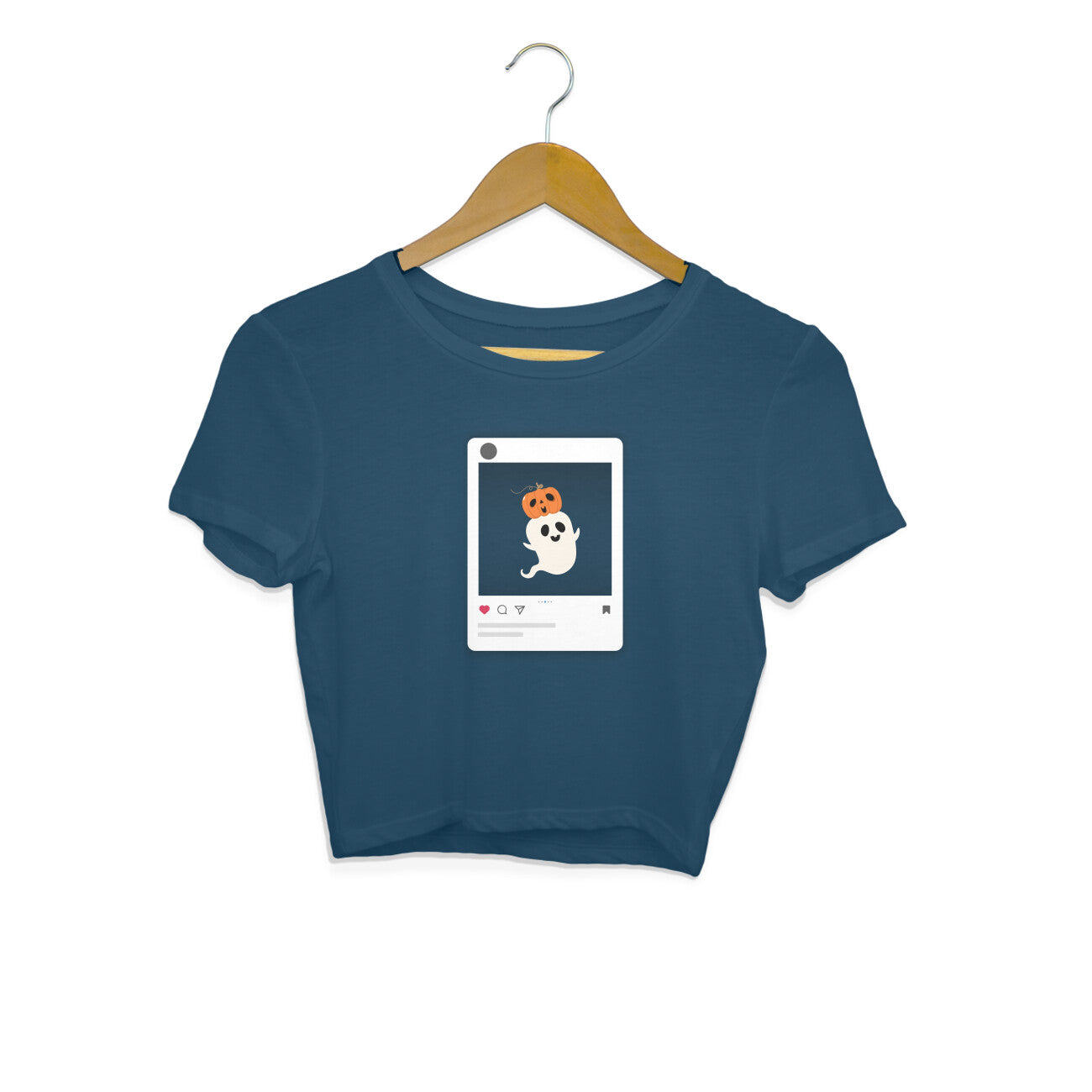 Cute Halloween Ghost - Women's crop top