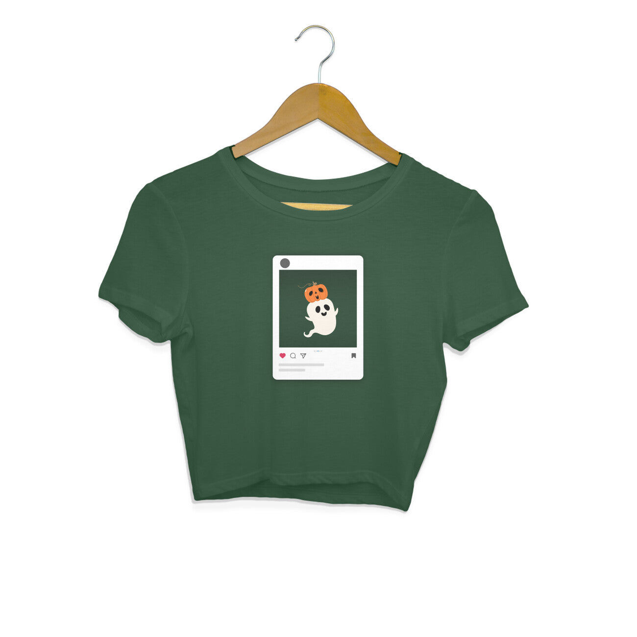 Cute Halloween Ghost - Women's crop top