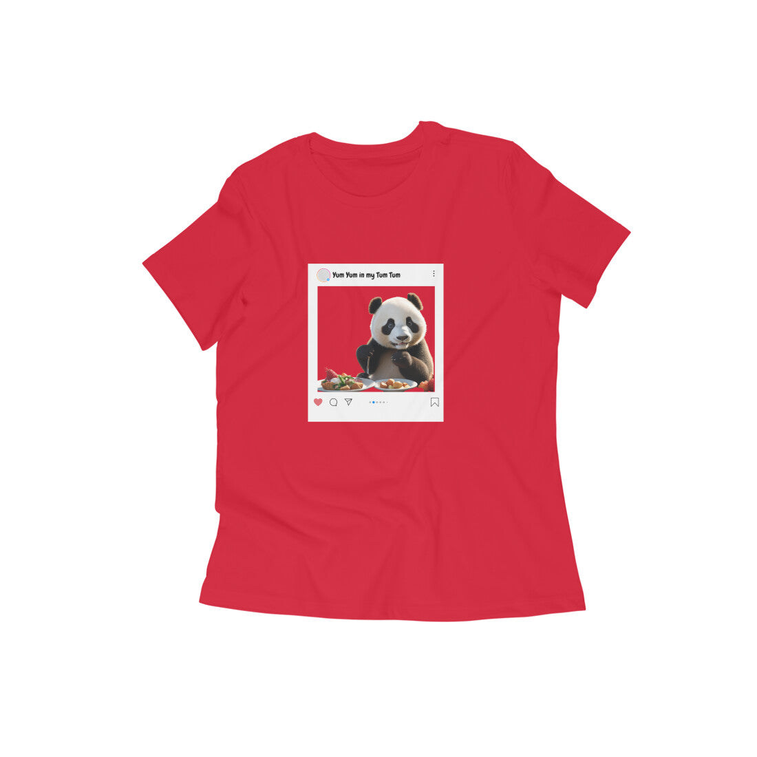 Food blogger Panda- Women's T-shirts