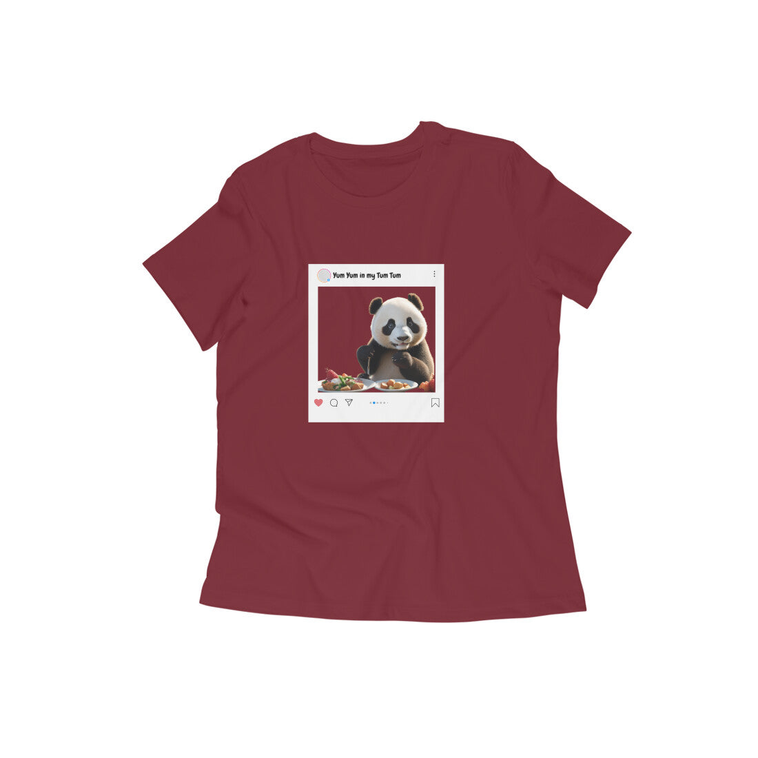 Food blogger Panda- Women's T-shirts