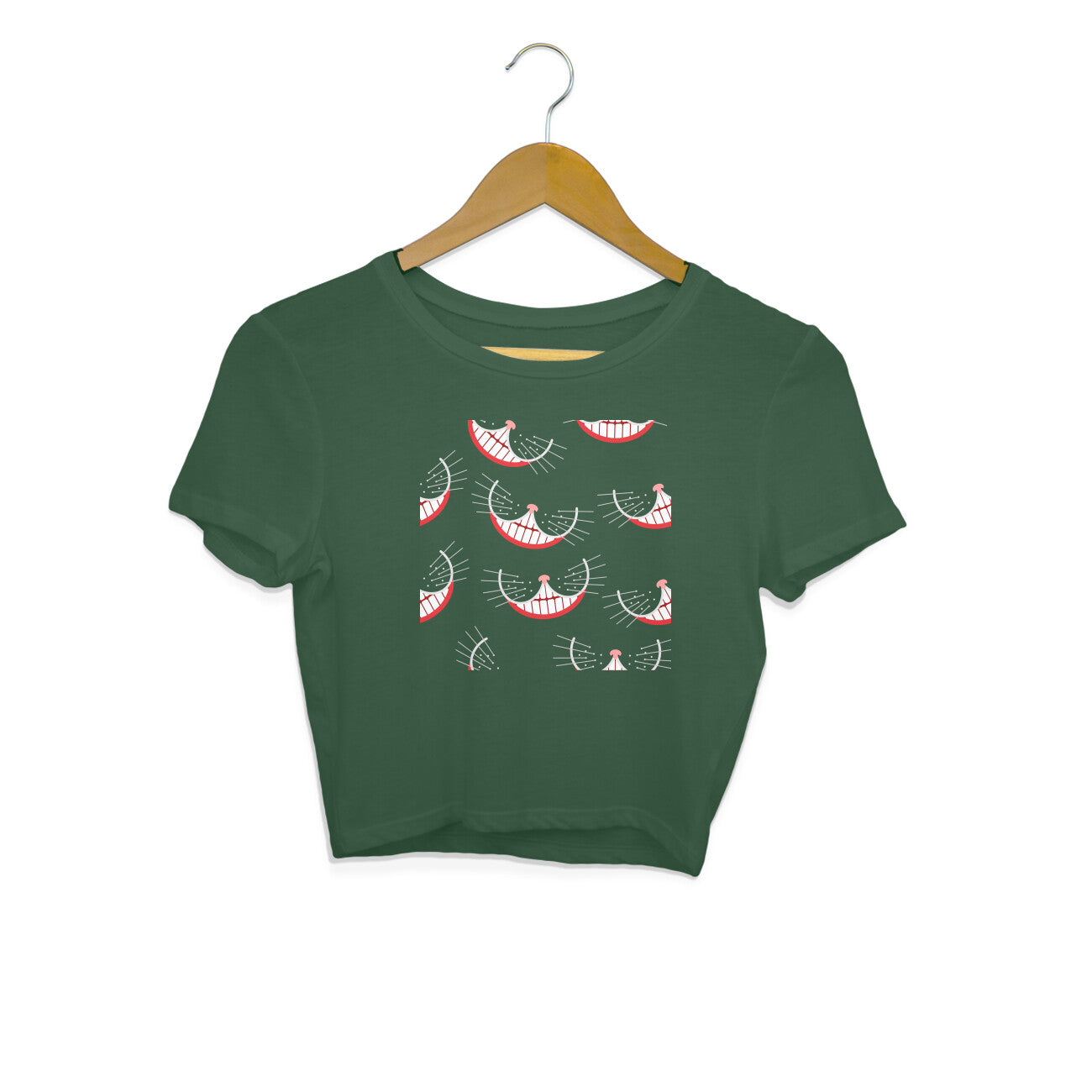 Cute cat pattern - Women's crop top