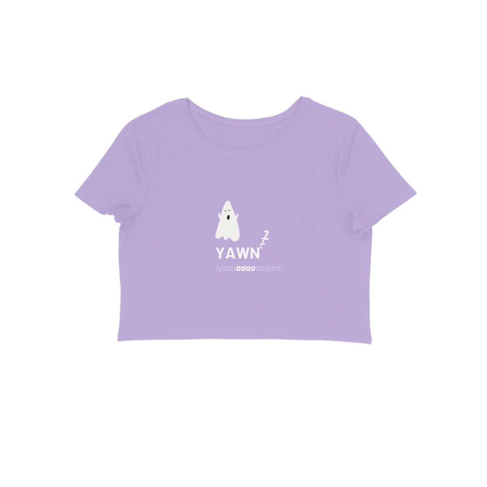 Ghost Yawn- Women's crop tops