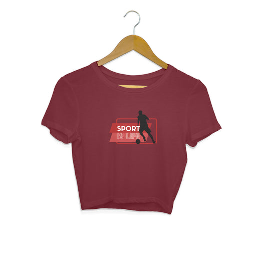 Sport is life - Women's crop tops